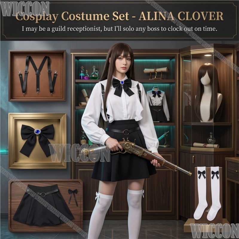 Cosplay Anime Solo - ฉันอาจจะเป็นพนักงานต้อนรับของกลุ่มหน่วยงาน แต่ฉันจะเอาชนะเจ้านายทุกคนเพื่อออกจากที่ทำงานตรงเวลา คอสเพลย์ชุดอลีนา สำหรับเทศกาลฮาโลวีน คอมมิคคอน