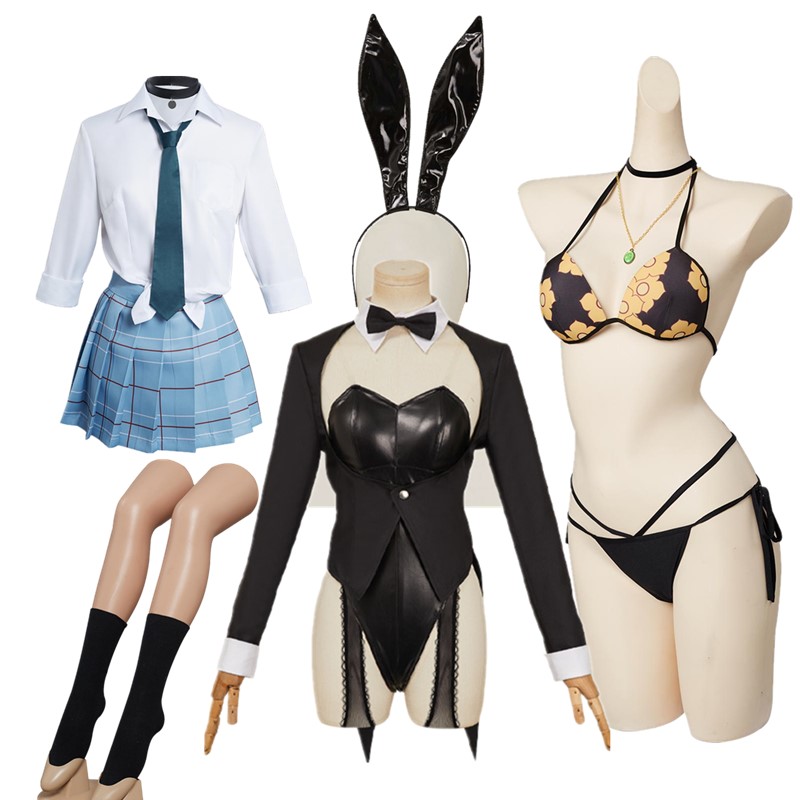 Cosplay Anime Bunny Girl - Kitagawa Marin คอสเพลย์บิกินี่ชุดว่ายน้ํา JK เครื่องแต่งกายชุดกระต่ายหญิง Jumpsuit