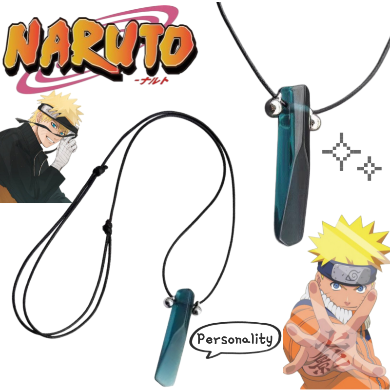 Naruto Headband Metal - นารูโตะ อุจิวะ ซาสึเกะ อุซึมากิ นารูโตะสร้อยคอการ์ตูนและน่ารักแฟชั่นส่วนบุคคลมีค่าสูงแบบพกพาจี้คู่ของขวัญ