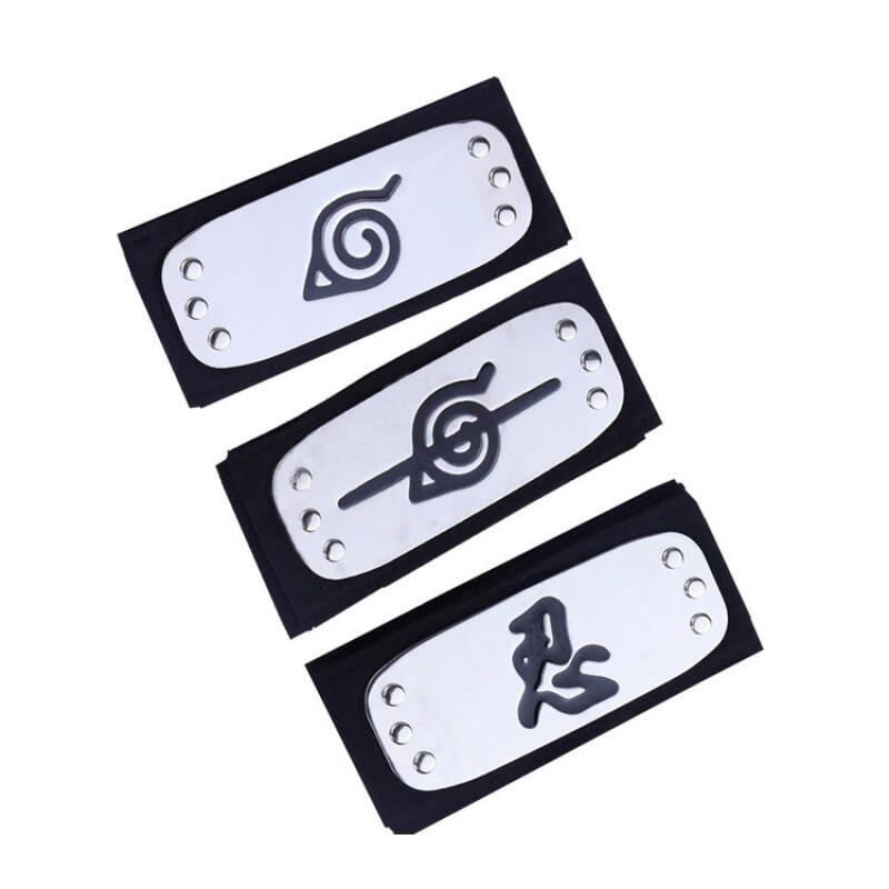 Naruto Headband Metal - อะนิเมะนารูโตะ นินจา ฮেดแบนด์ อุซึมากิ อาคัตสึกิ คาคาชิ