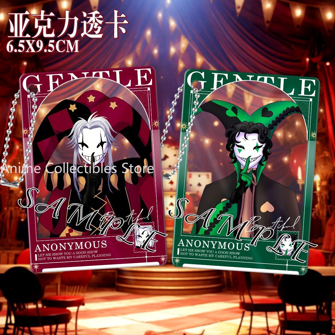 Anime Cosplay Photo - พวงกุญแจอะคริลิคการ์ตูน The Freak Circus Pierrot สำหรับคอสเพลย์