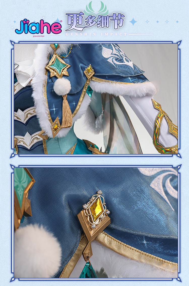 Cosplay Anime Shoes - ชุดคอสเพลย์เวสนา เกนชิน อิมแพ็ค ชุดเดรสสำหรับงานคาร์นิวัล ฮาโลวีน เกมใหม่