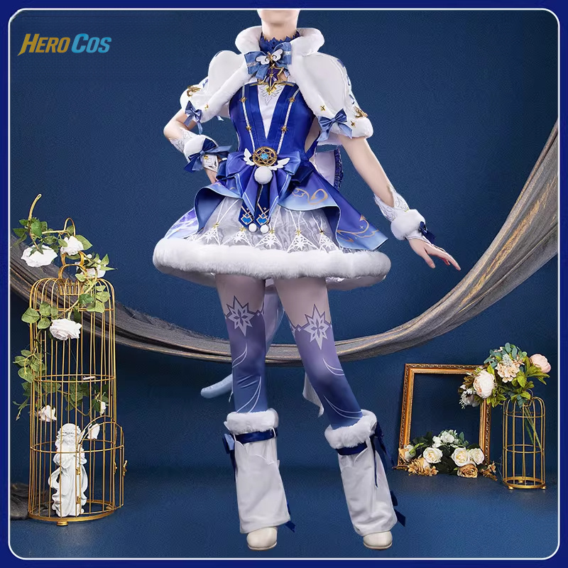 Anime Cosplay Lolita - เกม สตรีโนวา มิเชล คอสเพลย์เครื่องแต่งกายสำหรับฮาโลวีน คริสต์มาส คาร์นิวัล