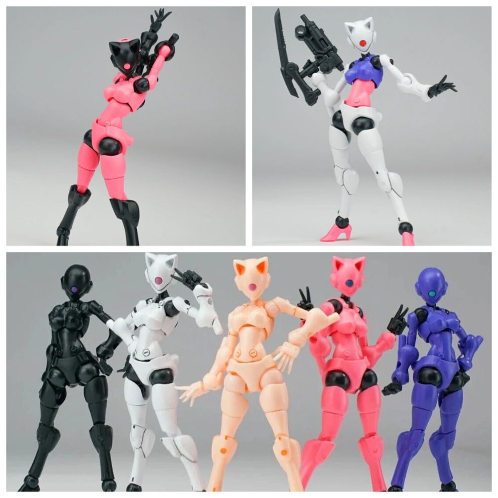 Good Smile Company Figma - ชีค เมนแลนด์ เซโนแดช โมเดลหุ่นยนต์สาวแมว ขนาด 1/18