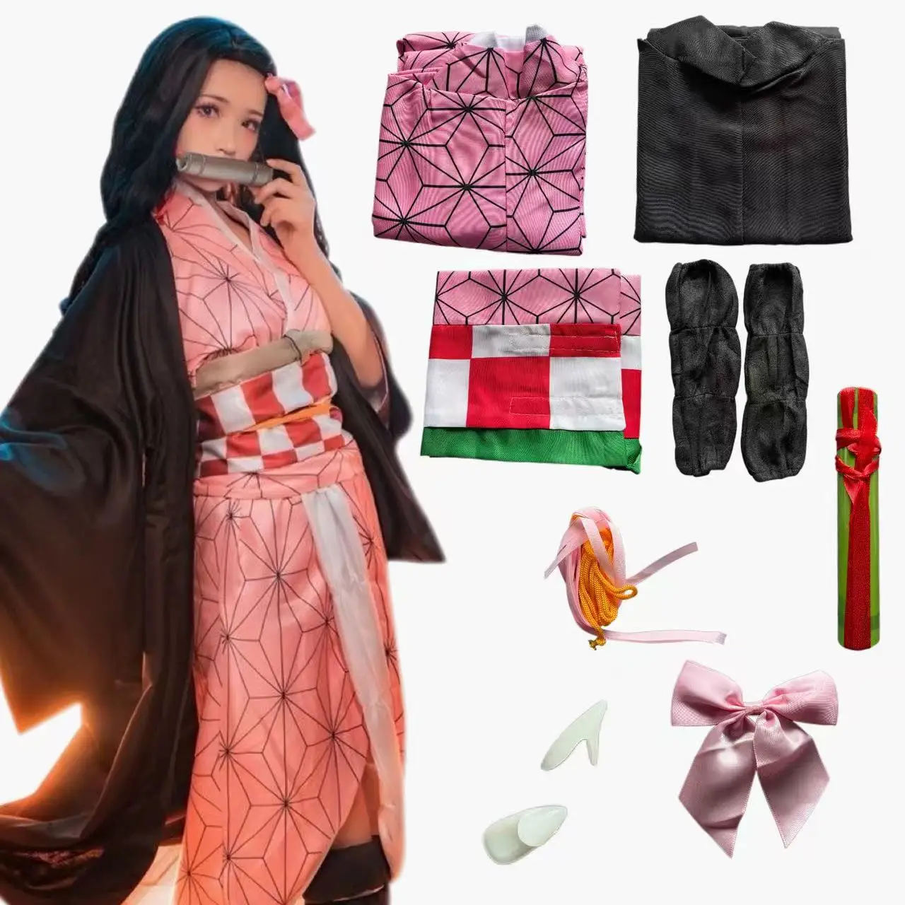 ชุดคอสเพลย์คามาโดะ เนซึโกะ อนิ - Anime Cosplay Nezuko บทวิจารณ์และราคา