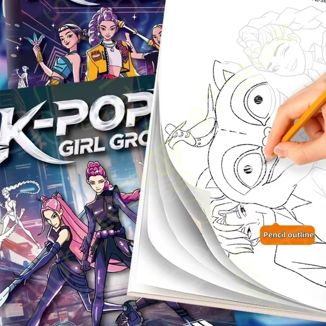 หนังสือระบายสีธีมอนิเมะ ลูมิ ม - Anime Cosplay Coloring Pages บทวิจารณ์และราคา