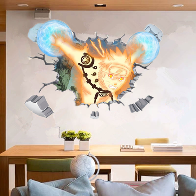 Naruto 3D Stereoscopic สติ๊กเก - Anime Cosplay Wallpaper บทวิจารณ์และราคา