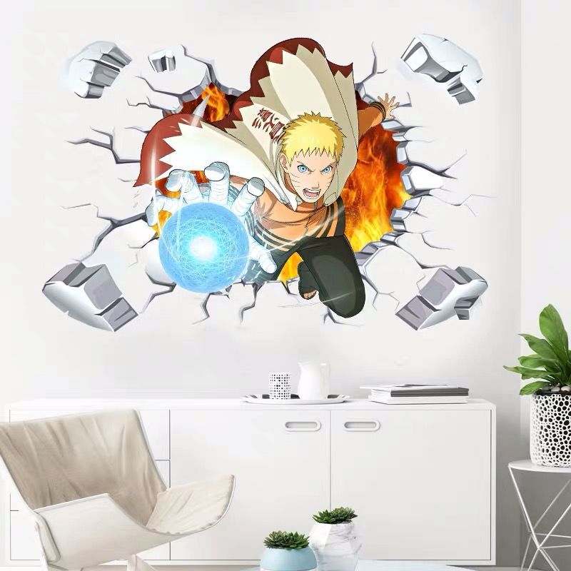 Naruto 3D Stereoscopic สติ๊กเก - Anime Cosplay Wallpaper บทวิจารณ์และราคา