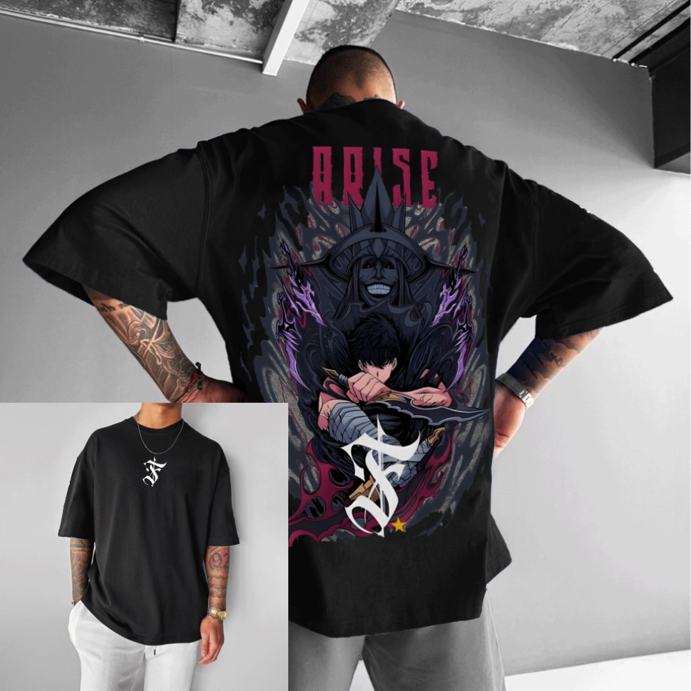 เสื้อยืดโอเวอร์ไซส์ลายอนิเมะ S - Cosplay Anime Solo บทวิจารณ์และราคา