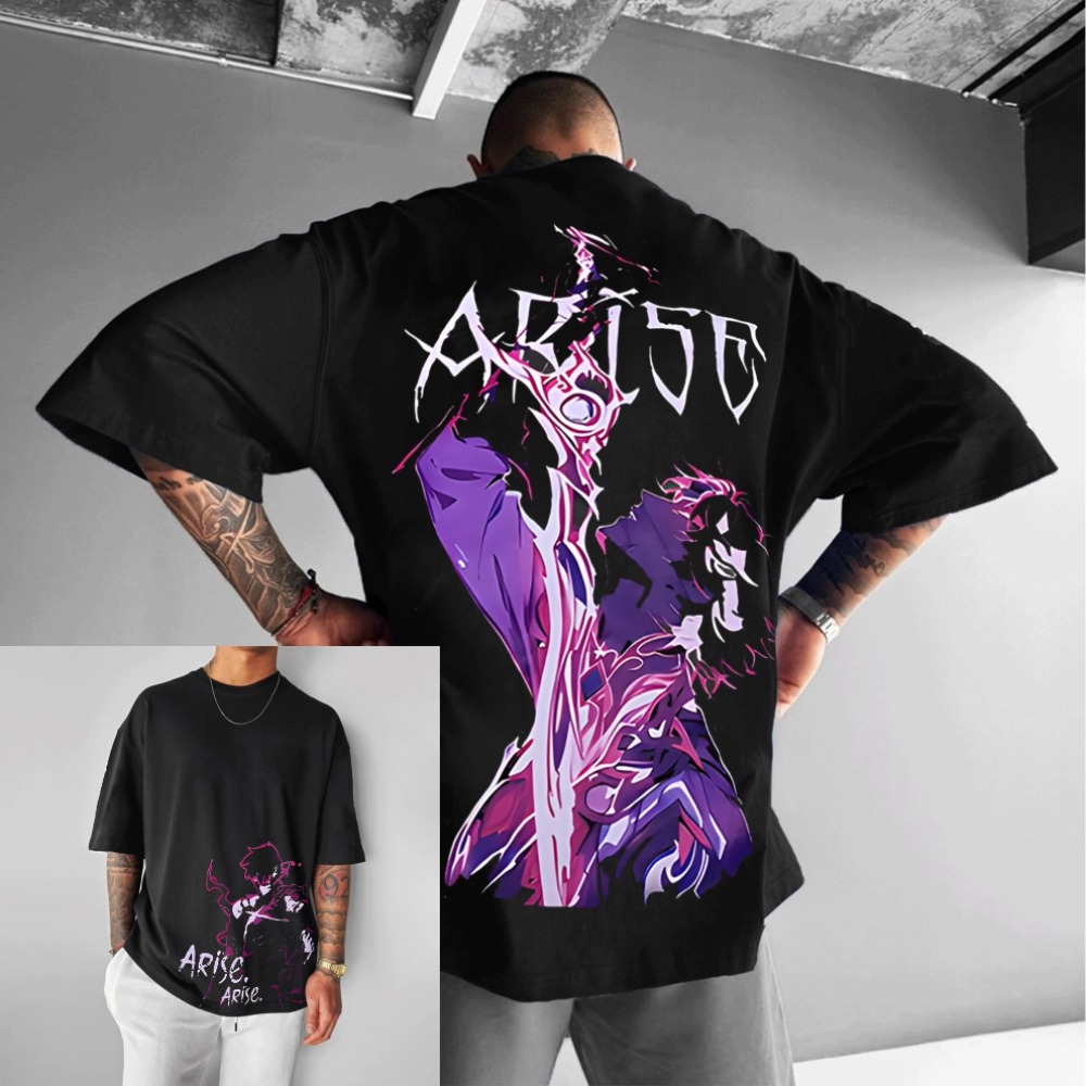 เสื้อยืดโอเวอร์ไซส์ลายอนิเมะ S - Cosplay Anime Solo บทวิจารณ์และราคา