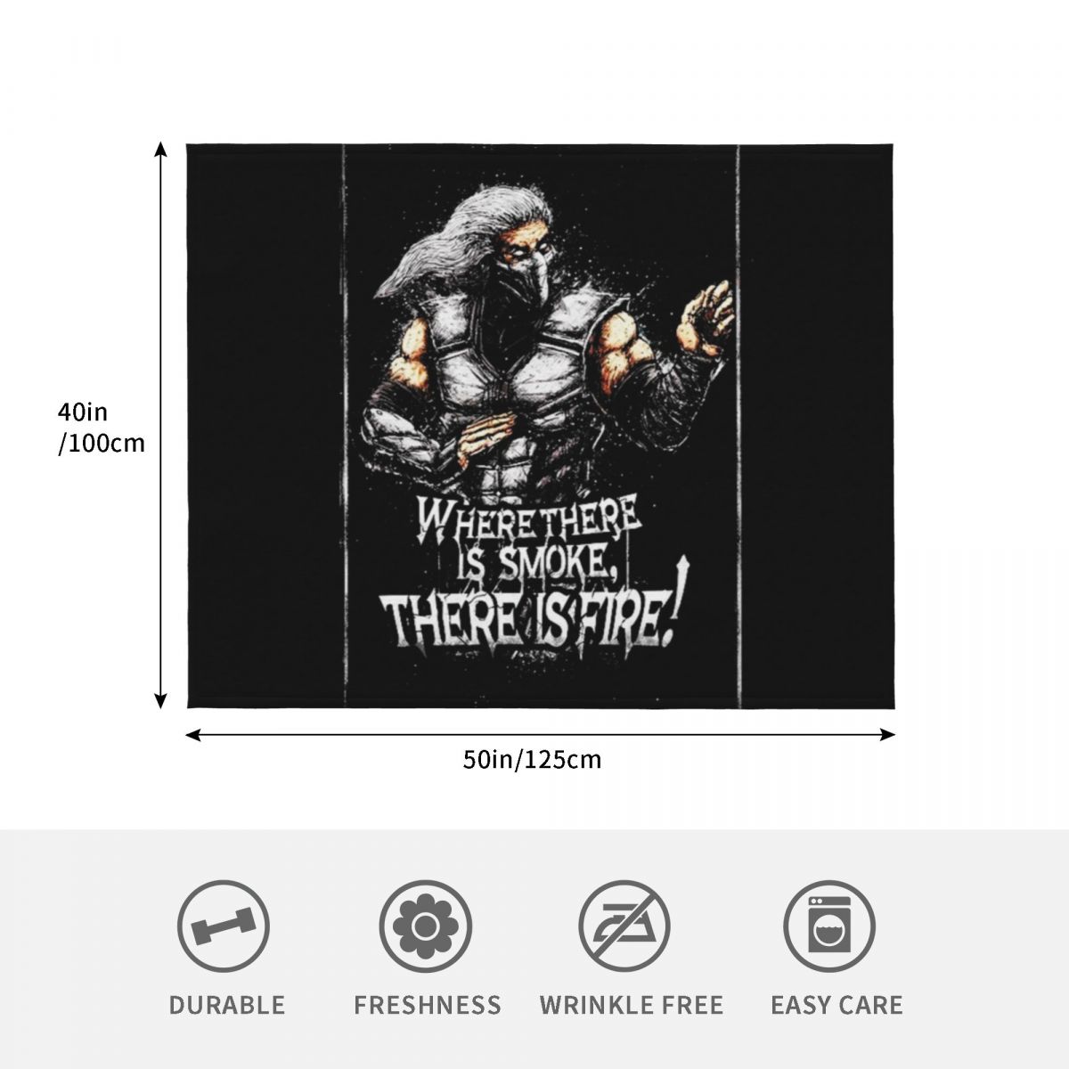 ผ้าห่มคลุมลายคำคม Mortal Komba - Anime Cosplay Quotes บทวิจารณ์และราคา